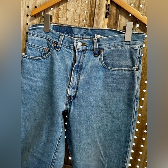 Levi's 550 Blue Straight Jeans Timeless Design 34W 30L - Picture 4 of 6